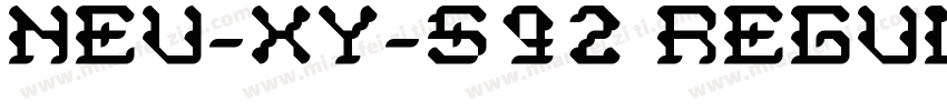 NEU-XY-S92 Regular字体转换